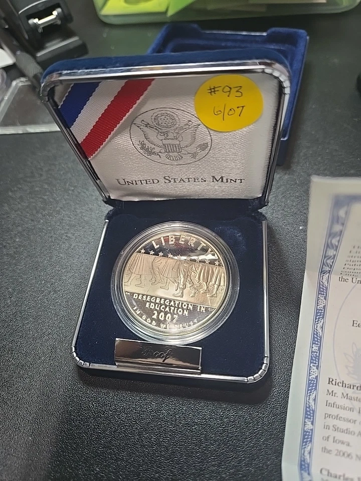 2007 little rock silver dollar Proof  - Image 1 of 4