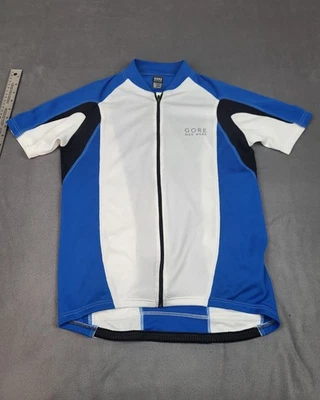 Gore Bike Wear Adulto Grande Blanco Azul Ligero Elastizado Exterior Bolsillo Trasero Foto 1 de 4