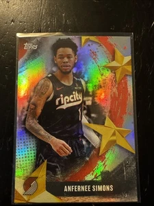 2025-26 Topps - Stars of NBA Anfernee Simons #SA-22 Rainbow Foilboard - Bild 1 von 2