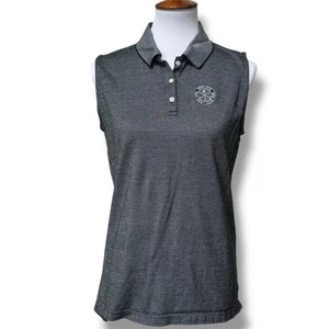 IZOD Pete Dye Golf Country Club ärmelloses Polo grau kariert Damen Medium - Bild 1 von 11