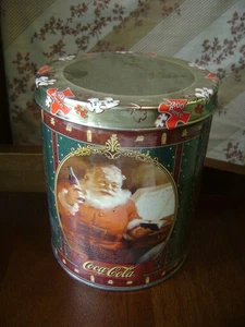 Vintage 1996 Coca Cola Santa Puzzle In Unopened Tin - Picture 1 of 3