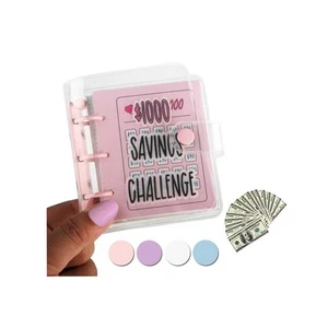Mini Money Saving Binder, Save $1000 Envelopes Money Saving Challenge Book, P... - Picture 1 of 8