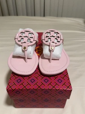Sandalias Tory Burch Miller charol en petunia para mujer talla 7,5 nuevas Foto 1 de 4