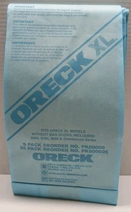 Oreck XL Vacuum Cleaner Bags (5) - Fits 2000, 8000, 9000, And Commercial Series - Picture 1 of 3