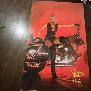Porn Star Legend SEKA Vintage 22 X 31 Motorcycle & Boots Poster 1985 Funky Ent - Bild 1 von 5