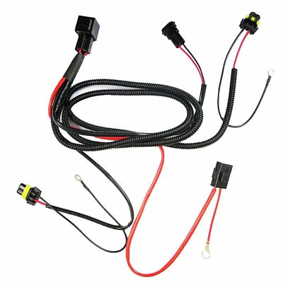 Relay Wiring Harness H1 H8 H9 H11 9005 9006 9140 9145 Xenon HID Conversion Kit - Image 1 of 4