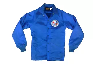 Vtg 70s SWINGSTER Blue BUTTON-UP WORK JACKET Aerospace Machinists Coat Men's XS - Picture 1 of 8