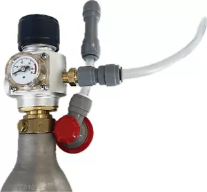 Sodastream Compatible CO2 Mini Gas Regulator Pushfit Ball Lock Corny Keg Charger - Picture 1 of 9
