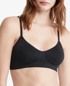 NWT CALVIN KLEIN Women's Sz L Bonded Flex Lightly Lined Bralette QF6610 w/ Pads - Picture 1 of 9