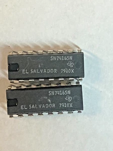 2 piezas original de Texas Inst. SN74165N 74165 74165N 16P DIP IC nuevo stock antiguo EE. UU. - Imagen 1 de 1