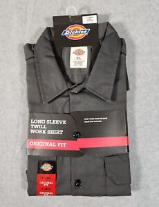 Dickies 1574 Men's Long Sleeve Twill Work Shirt Size XL NWT Original Fit Gray