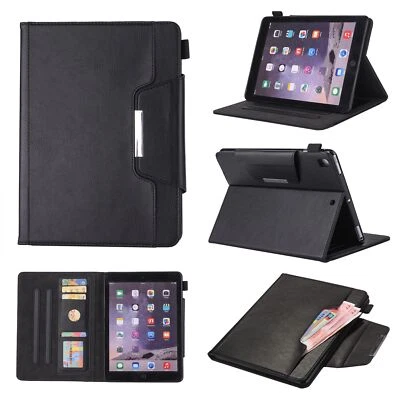 Luxury PU Leather Wallet Case Cover for iPad (A16) 11th 10th 9th 8th 7th 6th Gen - Image 1 of 4
