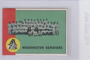 1963 TOPPS WASHINGTON SENATORS TEAM 131 EXMT+ CENTERED NO CREASES FREE SHIP MW - Picture 1 of 2