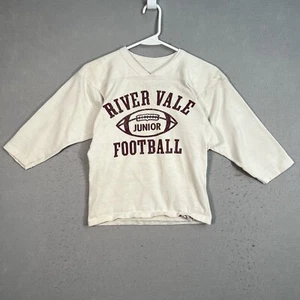 Vintage 70s Russell Athletic River Vale Junior Football Sweatshirt 3/4 Sleeve - Picture 1 of 16