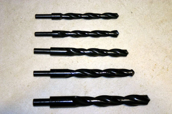 5 HSS Bohrer Set (Spiralbohrer) reduzierter Schaft in 12 13 15 16 20mm