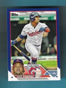 2023 Topps JOSE RAMERIEZ blau parallel SP #256 CLEVELAND GUARDIANS MLB KARTE - Bild 1 von 2