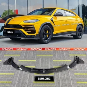 Real Carbon Fiber Front Bumper Lip Splitters Fits Lamborghini URUS 2018-2022 - Picture 1 of 16