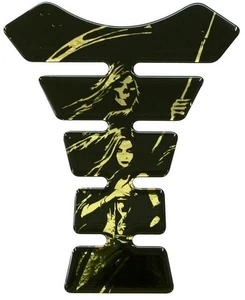 Grim Sensensenmann Sanduhr Gothic Spiegel Gold 3D Harz Tank Pad K1 - Bild 1 von 1