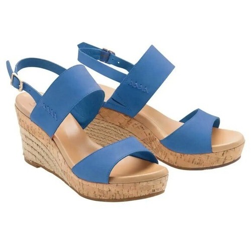 Scarpe sandali Ugg Australia donna Elena espadrillas zeppa slingback taglia 8 5