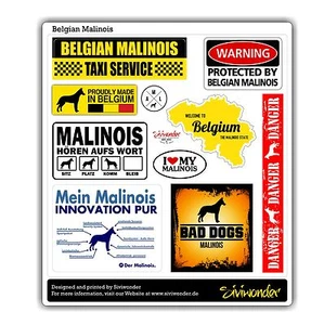 Auto Aufkleber Sticker MALINOIS COLLECTION reflex warning Sammlung SIVIWONDER - Bild 1 von 3