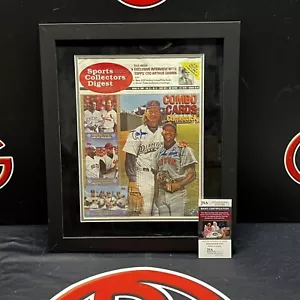 Randy Johnson & Pedro Martinez Framed 10x14 Sports Collectors Digest Page JSA - Picture 1 of 5