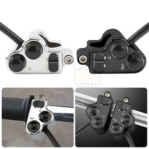 1" 7/8" Motorycle Handlebar Control Switch For Harley Touring Dyna Sportster 883 - Bild 1 von 19