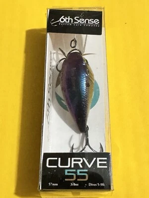 6th Sense  Curve 55 Crankbait  57mm  3/8 oz 5’ - 9’ Shad Sense - Image 1 of 4