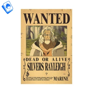 Poster One Piece SILVERS RAYLEIGH 42x28.5 cm Carta Kraft Gialla - Picture 1 of 4