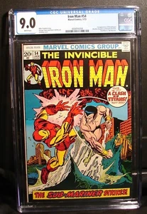 Iron Man #54 en estado bastante bueno/casi nuevo 9,0 alto grado CGC EDICIÓN CLAVE 1ª aplicación. MOONDRAGON! NUEVA LOSA - Imagen 1 de 3
