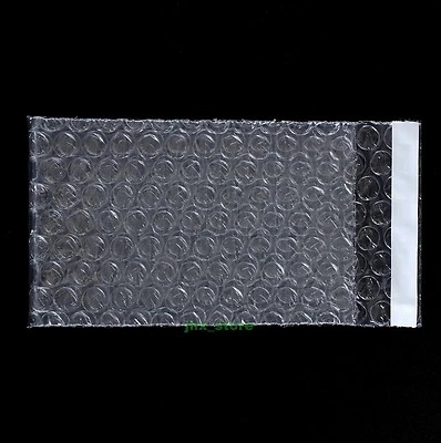105 PCS Clear Bubble Small Pouches 2.5" x 3"_65 x 80+20mm_Self Seal Packing Bag - Image 1 of 4