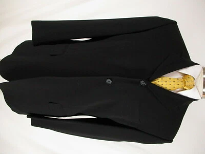 Abrigo deportivo Dolce & Gabbana para hombre negro 3 Btn lana 42R hecho en Italia Foto 1 de 4