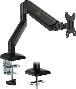 VonHaus Single Monitor Arm Desk Mount for 10 to 32 Inch Screens, - Picture 1 of 8
