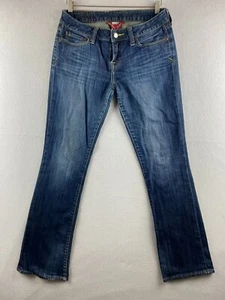Lucky Brand Jeans Damen 6/28 Blau Bootcut Mid-Rise Straight Denim Distressed - Bild 1 von 12