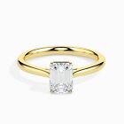 1.02 Ct Emerald IGI Certified Lab Grown Diamond Engagement Ring 14K Gold VS1/G