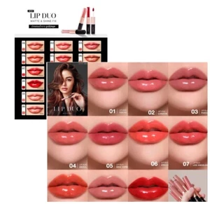 Lip Duo Matte & Shine Fix KATHY AMREZ Lippenstift pflegt Lippen glatt 3ml - Bild 1 von 30