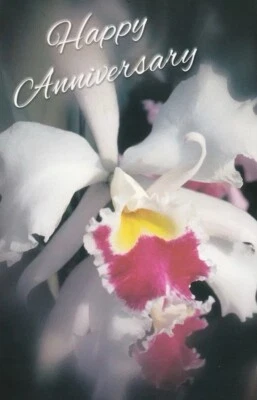 Happy Anniversary Blooming Flower Greeting Card - Image 1 of 2