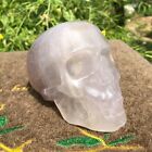2.46Lb Natural Fluorite Skull Quartz Crystal Hand Carved Reiki Healing