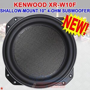 NEW KENWOOD XR-W10F 10" OVERSIZED EXCELON SERIES SINGLE 4 OHM SUBWOOFER, 350W (1