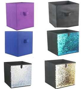 Faltbare Aufbewahrungsboxen 2er Pack Würfel Faltbar Spielzeug Buch Tücher Box Organizer - Bild 1 von 9