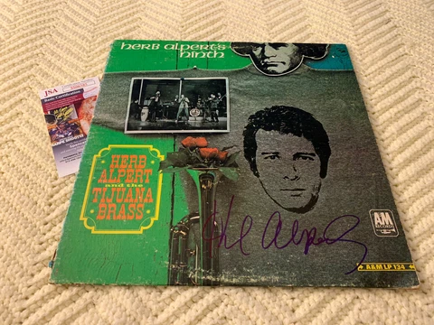 Herb Alpert SIGNED Ninth ALBUM COVER JSA Authenticated COA Cover