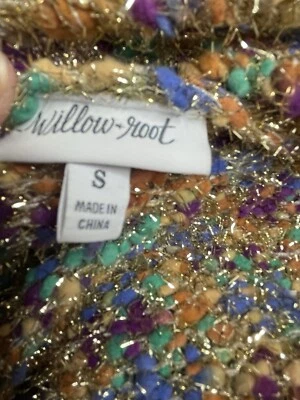 Suéter de Navidad para Mujer Talla Pequeña Metálico Reversible Sauce y Raíz Nuevo con Etiquetas Foto 1 de 4