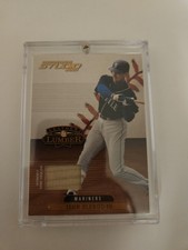 2001 DONRUSS STUDIO LEATHER AND LUMBER #LL31 JOHN OLERUD   BAT
