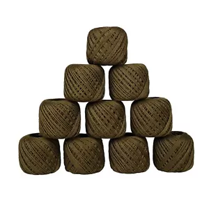 Mercerized Cotton Crochet Thread Sewing Yarn Knitting Embroidery Thread 10 Ball - Picture 1 of 3
