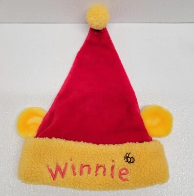 Disney Winnie The Pooh Navidad Papá Noel Sombrero Orejas Amarillas Disney Land París Juventud Foto 1 de 4