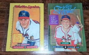 1988 1989 Donruss Blatt Puzzle Lot Warren Spahn & Stan Musial VAKUUM VERSIEGELT - Bild 1 von 2