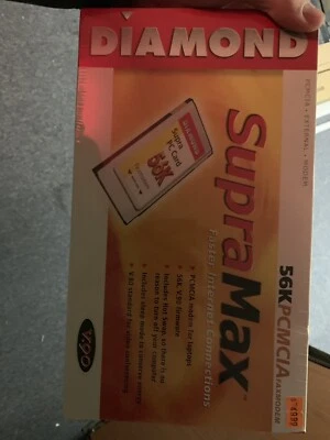Diamond SupraMax 56K PCMCIA Fax Modem Card V.90  *Brand New - Image 1 of 2