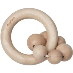 PlanToys Wooden Beads Rattle For Babies - Natural - Open Box - Picture 1 of 1
