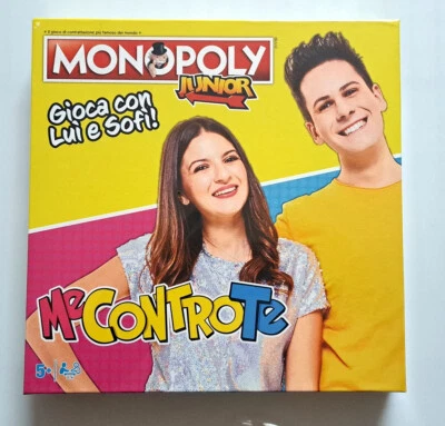HASBRO Gioco da tavolo " Me contro te " Monopoly Junior - Gioca con Lui e Sofi! 5+