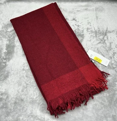 Beautiful EILEEN FISHER Red SCARF/Wrap MADE IN ITALY O/S | USA Seller - Image 1 of 4