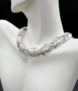 Collier ancien Coro ton argent 18" - Photo 1/7